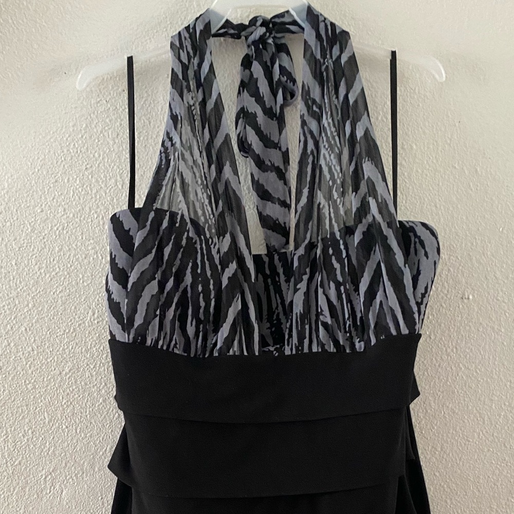 Semi short dress animal print dress